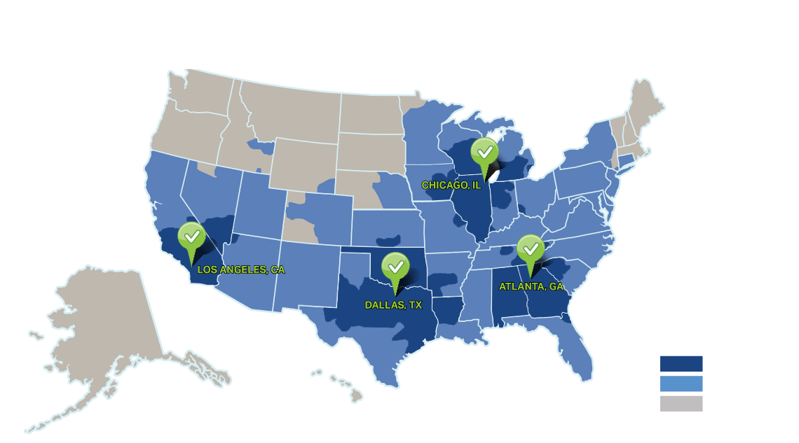 World American Location Map